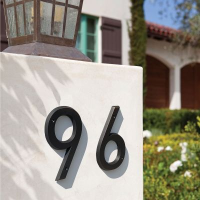 【LZ】✷✜۩  15cm Big 3D Modern House Number Door Home Address Numbers for House  Digital Door Outdoor Sign 6 Inch.  0-9 Aged Bronze