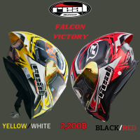 หมวกกันน็อคหุ้มคาง Real รุ่น falcon sport r (เรียล ฟัลคอน) แว่น2ชั้น มีสปลอยเลอร์ในตัว รองรับแผ่นกันฝ้า หูฟังบลูทูธ