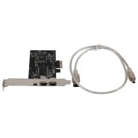 1394 Firewire Pcie 3พอร์ต1394a Firewire ขยาย Pci ไปยังภายนอก Ieee 1394ตัวควบคุมอะแดปเตอร์