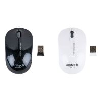 MOS เมาส์ไร้สาย MOUSE WIRELESS (เม้าส์ไร้สาย) ANITECH W213 ประกัน 1 ปี เมาส์บลูทูธ  Mouse Wireless