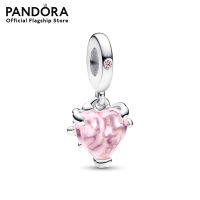 Pandora Family tree sterling silver dangle with fancy fairy tale pink cubic zirconia and rose shadow pink crystal เครื่องประดับ จี้ชาร์ม ชาร์มเงิน ชาร์มสร้อยข้อมือ ชาร์มแพนดอร่า แพนดอร่า