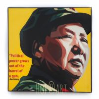 Mao Zedong #2 เหมา เจ๋อตุง อดีตประธานาธิบดี จีน คอมมิวนิสต์ รูปภาพ​ติด​ผนัง ​pop​ art พร้อมกรอบและที่แขวน กรอบรูป แต่งบ้าน ของขวัญ ของสะสม