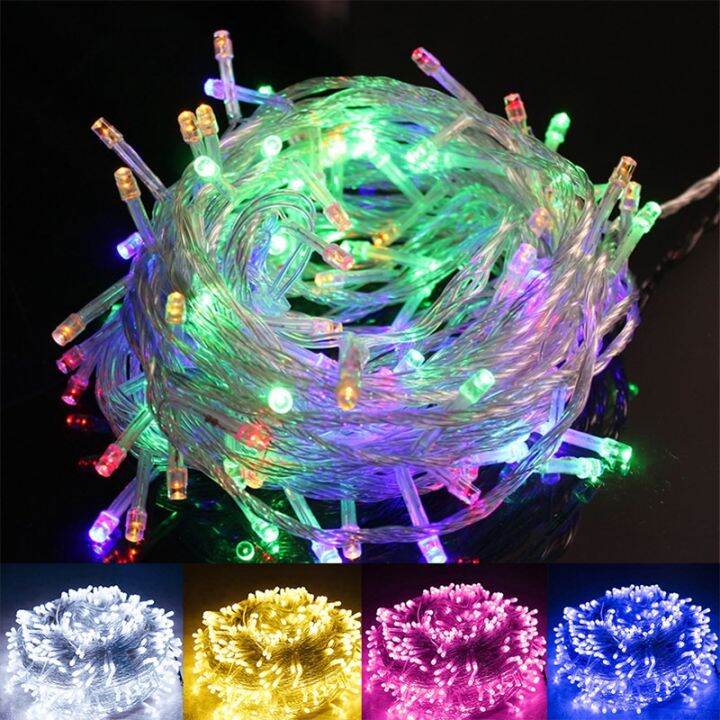 10M/20M Christmas Lights New Year's Garland Garden Room Decorative Led