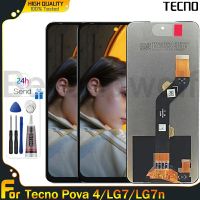 Beyondwolf จอแอลซีดีไอพีเอซดั้งเดิมสำหรับ Tecno Pova 4 LG7n สัมผัสหน้าจอ LCD หน้าจอดิจิตอลแทนการประกอบสำหรับ Tecno Pova 4