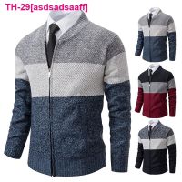 asdsadsaaff Camisola de la Casual masculina com zíper casaco cardigã colorido da tenência camisa beisebol quente nova outono e inverno