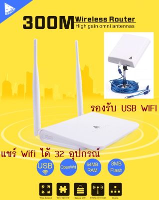 Wifi Router Repeater 300Mbps support external wifi usb adapter With Chipset RT3070/3072 and Realtek 8188RU Melon R658