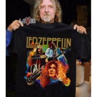 Merry christmas Led Zeppelin  pure cotton T-Shirts Mens Black XS-3XL