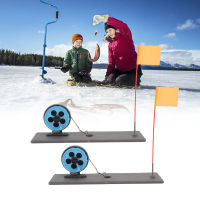 2 pcs Ice Fishing Flag Marker Rod อัตโนมัติลอยตัว Stable แบบพกพา Ice Fishing Rod Tip Up สำหรับฤดูหนาว