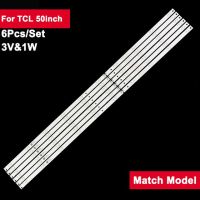 แถบไฟแบล็คไลท์ Led 3V 990มม. สำหรับ Tcl 50นิ้ว Svj500a38 6ชิ้น/เซ็ตชิ้นส่วนซ่อมทีวี50d3000 50d2000 Led50d7200i Led50c51s Le50a6r9a