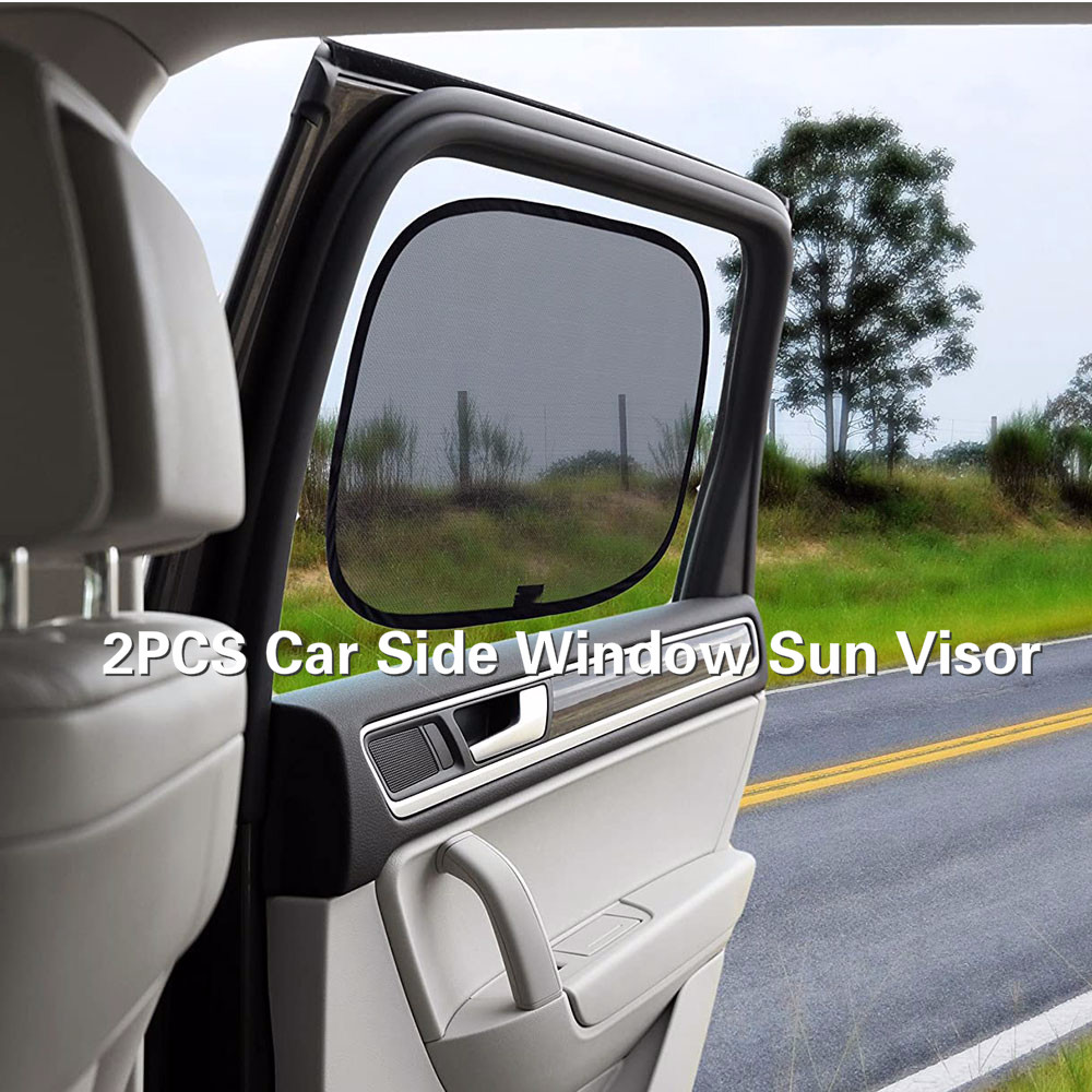 52cm 2Pcs Car large side window mesh film windshield net sun shade stickers 72