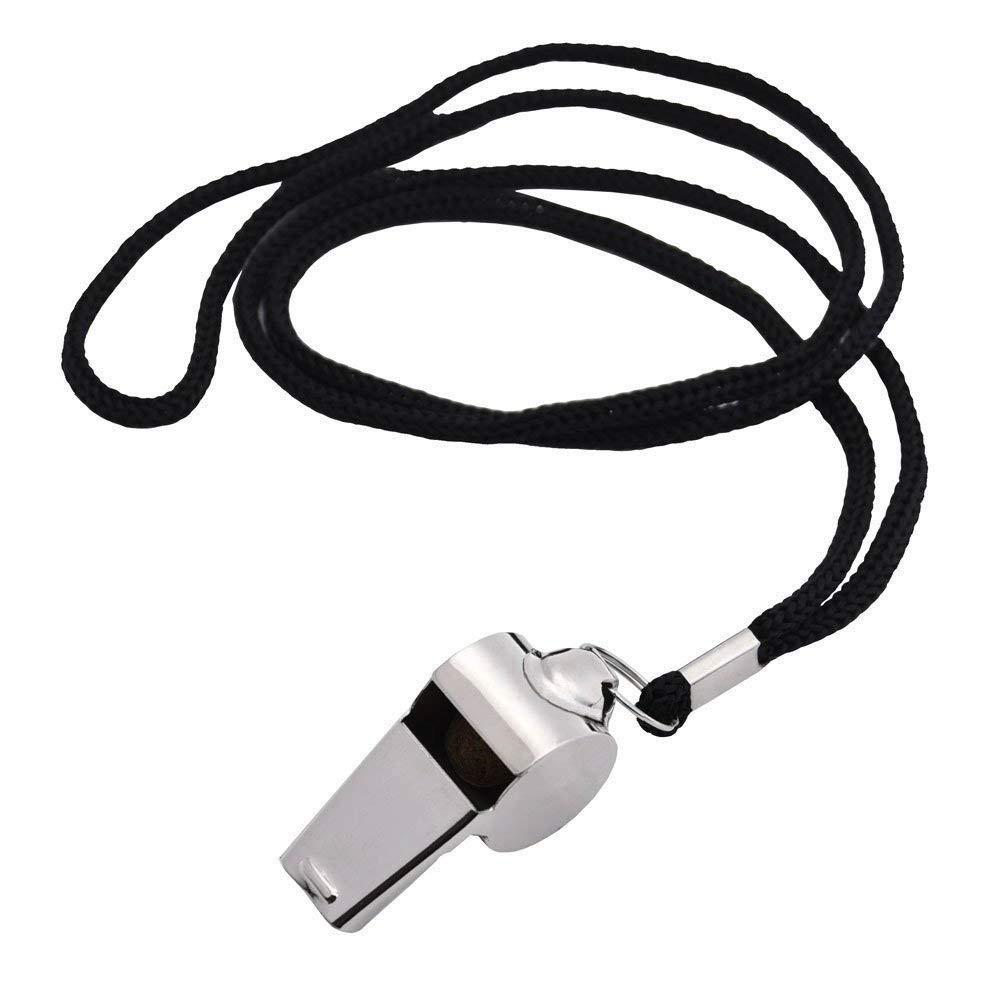 Dorical 2Pcs Referee Whistle Stainless Steel Extra Loud Whistle For School Sports Xmas Christmas Gadgets Gift Market 