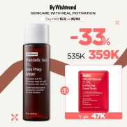 Nước hoa hồng BY WISHTREND MANDELIC ACID 5% SKIN PREP WATER 120ML