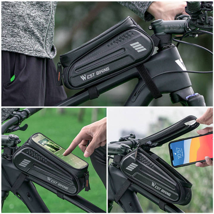 west-biking-bicycle-bag-7-0-inch-phone-bag-waterproof-front-frame-cycling-bag-sensitive-touch-screen-mtb-road-bike-bag-adhesives-tape