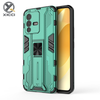 XICCI เคสสำหรับ Vivo S12/V23 5G,เคสซิลิโคน TPU และแข็งเกราะกันกระแทกแม่เหล็กโลหะกันกระแทกเคสโทรศัพท์เกราะยึดมองไม่เห็น