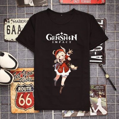 เสื้อยืดพิมพ์ลาย Kawaii Barbara Genshin Impact Game แฟชั่นผ้าฝ้าย100% ฤดูร้อนคอกลมใหม่ขายส่งตลกเสื้อยืดแบรนด์2023เสื้อยืดแบรนด์คุณภาพสูงเสื้อยืดผู้ชาย Unisex Pop สไตล์ Xs-3xl