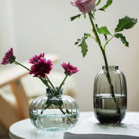 Colorful Flower Vase For Home Decoration Living Room Glass Vase Planter Flowers Arrangement Small Table Glass Rose Vase