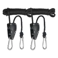 2 Pcs Rope Ratchet Light Hanger Handy Installation Compact Size Space Saving Grow Lamp Tool Professional Plant Ratchets