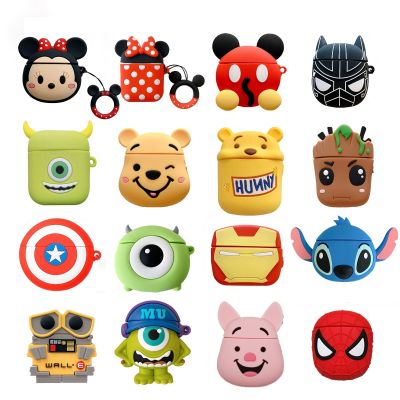 Marvel Mickey Minnie Stitch Case for Airpods 3 Case Airpods Pro 2 1 Soft Silicone Wireless Bluetooth Earphone Protective Cover Headphones Accessories