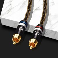 HiFi Silver RCA Cable High Quality 2rca Audio Cable to Connect Amplifier and CD