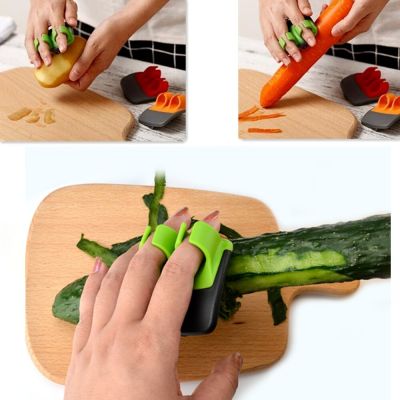 Fruit Apple Peeler Stainless Blade Vegetable Potato Slicer Graters Double Fingers Cutter Quickly Stripping Kitchen Gadgets Adhesives Tape