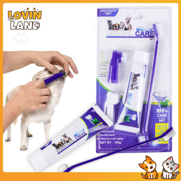 Lovinland Pet Toothpaste Dog Breath Freshening Tartar Cleaning Cats and