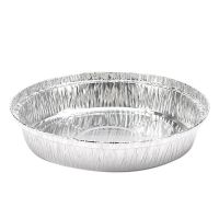 50x Round Aluminum Foil Bbq Food Tray Container Non-Stick Baking Pan Smart