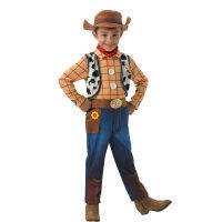 Boys Woody คอสเพลย์ Deluxe Animated Cartoon Captain Woody เครื่องแต่งกายฮาโลวีนเด็ก Detective Dressing-Up