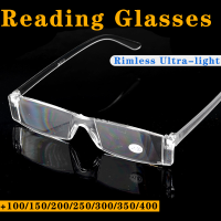 Ultra-Light Optical แว่นตาอ่านหนังสือ High-End แฟชั่น PC แว่นตาสำหรับผู้สูงอายุ Rimless Presbyopia Glasses