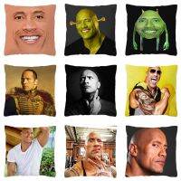 AB Rock Dwayne ปลอกหมอนสำหรับตกแต่งโซฟาบ้านปลอกหมอนโพลีเอสเตอร์นักแสดงภาพตลกฝาครอบหมอนอิง