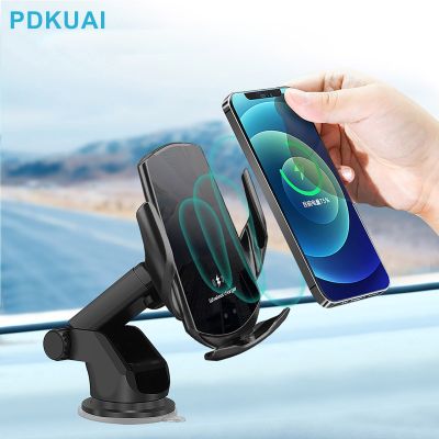 30W Car Phone Holder Wireless Charger Fast Charging For iPhone 14 13 12 X Xiaomi Samsung Huawei Magnetic Wireless Car Charger Car Chargers