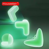 Houseeker ที่คลุมป้องกันเฟอร์นิเจอร์ตัวป้องกันมุมโต๊ะเด็กโต๊ะเพื่อความปลอดภัยสำหรับเด็กเรืองแสงทำจากซิลิโคนยางกันมุมขอบป้องกันการชน