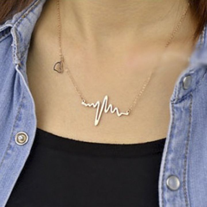 jdy6h-fashion-jewelry-cardiogram-pendant-zinc-alloy-wave-shape-women-love-choker-necklace