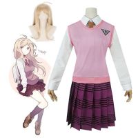 ❦ Harmony Full Cosplay Kaede Akamatsu ชุดเครื่องแต่งกายคอสเพลย์ Danganronpa V3:Killing สําหรับผู้หญิง