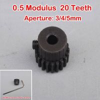 0.5 Modulus 3.175Mm 20 T โลหะผสมเหล็ก3Mm 4Mm 5Mm Apearture 20ฟันเกียร์มอเตอร์เกียร์โลหะสำหรับ Dc แกนตัวต่อเพลามอเตอร์775มอเตอร์