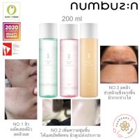 (แท้/พร้อมส่ง) NUMBUZIN TONER NO.01 ลดสิวผด, NO.02 เพิ่มความชุ่มชื้น เมคอัพติดทน, NO.03 ให้ผิวแข็งแรง ลดสิว ขนาด 200ML