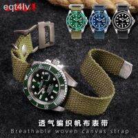 สำหรับ☬Tali Jam Kanvas NATO แบบย้อนยุคระบายอากาศได้สำหรับผู้ชาย Seiko Hamilton Tudor Hamlex ขนาด20มม.