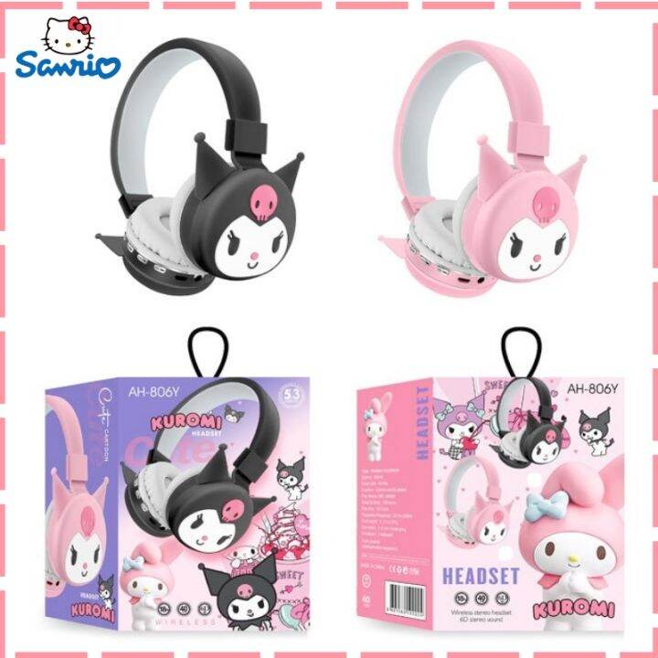 2023 New Kulomi Hello Cut Bluetooth Headphone Wireless Headsets Anime Cartoon Stereo Headset 2691