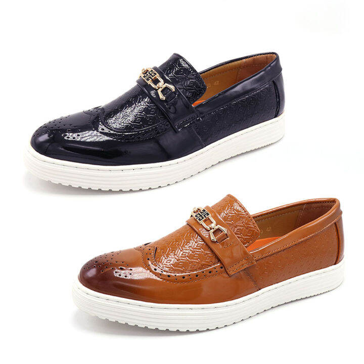 Across Men's Leather Buckles/Office/Formal/casual/Oxford Shoes #EG833 ...