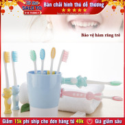 Bàn chải đánh răng trẻ em hình thú lông mềm mượt- bàn chải đánh răng cho bé