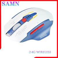 White Mecha PM7 Rechargeable 2.4G Wireless Gaming No Latency Mouse Office Mute support PC Laptop Desktop Universal