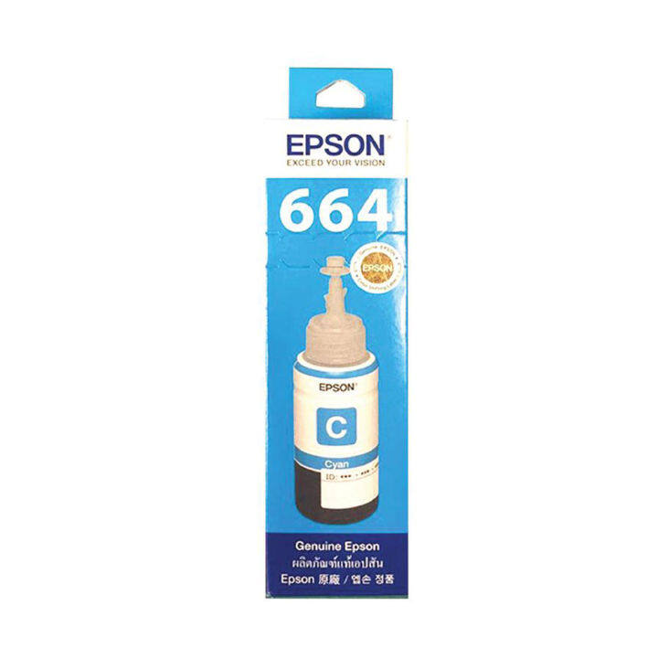 epson-664-cyan-t664200-หมึกพิมพ์แท้-สีฟ้า-พิมพ์ได้-6-500-แผ่น-by-shop-ak