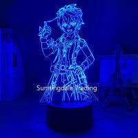 อะนิเมะ Genshin ผลกระทบเกมอะคริลิหลอดไฟ Led Bennett 3D Led ห้องเด็กส่องสว่างพรรคตกแต่งกลางคืนโคมไฟสำหรับของขวัญ