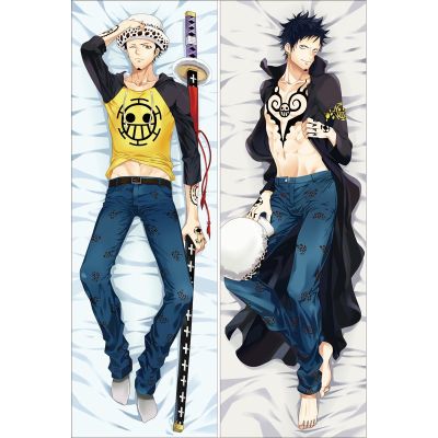 ปลอกหมอนยาว พิมพ์ลายอนิเมะวันพีช Trafalgar Law Dakimakura ขนาด 60x180 ซม.