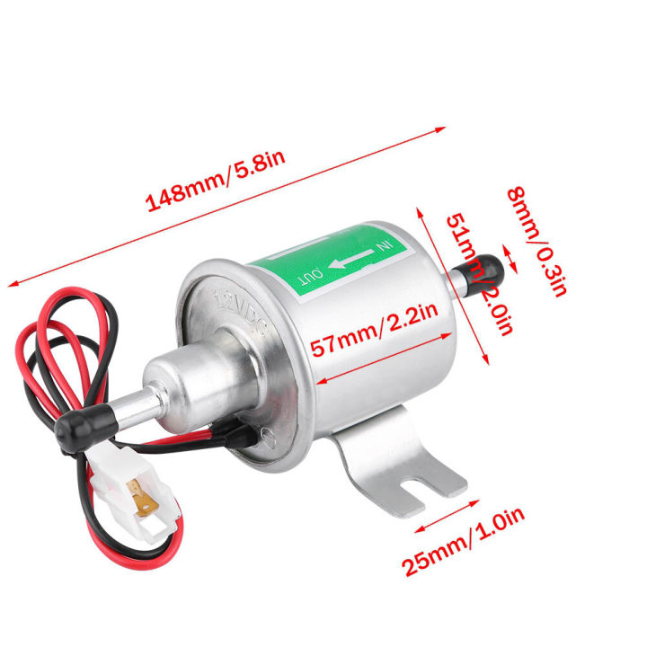 ปั้มติ๊กไฟฟ้า-hep-02a-12v-ใช้ได้ทั้งเบนซิน-ดีเซล-ยี่ห้อ-top-performance-tpfb-305