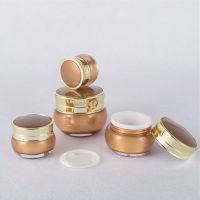 5pcs/Lot 10g 15g 30g 50g Acrylic Cream Jar With Butterfly Cap Lid Cosmetic Cream Bottle Empty Pot Makeup Face Cream Container