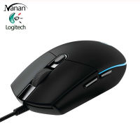 Logitech G102เมาส์แบบมีสายสำหรับเล่นเกม,เมาส์ออปติคอลมีปุ่ม200-8000Dpi ใช้ได้กับ Windows 7