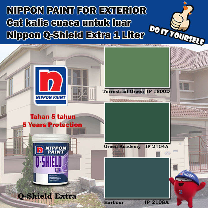 Nippon Paint Qshield Extra Exterior collection 1 & 5 Liter Terrestrial