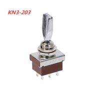 KN3-203 Rocker Latching Toggle Switch 3 Positions ON-OFF-ON 3A/250V Handle Switch 6pins Electrical Circuitry  Parts