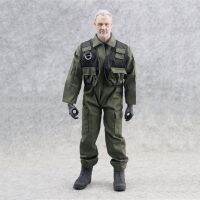 1/6 Scale U.S. Air Force Pilot Army Green Flight Suit One-Piece Uniform Chest Hang Component Model For 12‘’ Action Figure Body