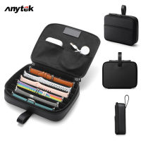 ANYTEK สายนาฬิกากระเป๋าเก็บของเคสพกพากระเป๋าใส่ของเดินทางสายชาร์จตัวจัดการสายรัดกล่องอเนกประสงค์